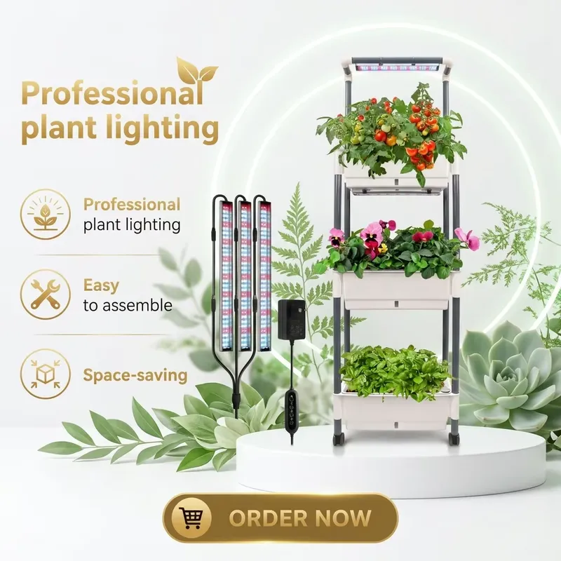 Urban Farming Hydroponic System - プロフェッショナルなスマートアプリ制御の室内植物キット - WiFi管理の水耕栽培システム、美しい都市型農業キット