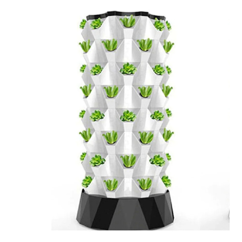 垂直栽培タワー、パイナップル水耕栽培システム、6層、48株用 - Hydroponic Tower Planter のレビューと価格