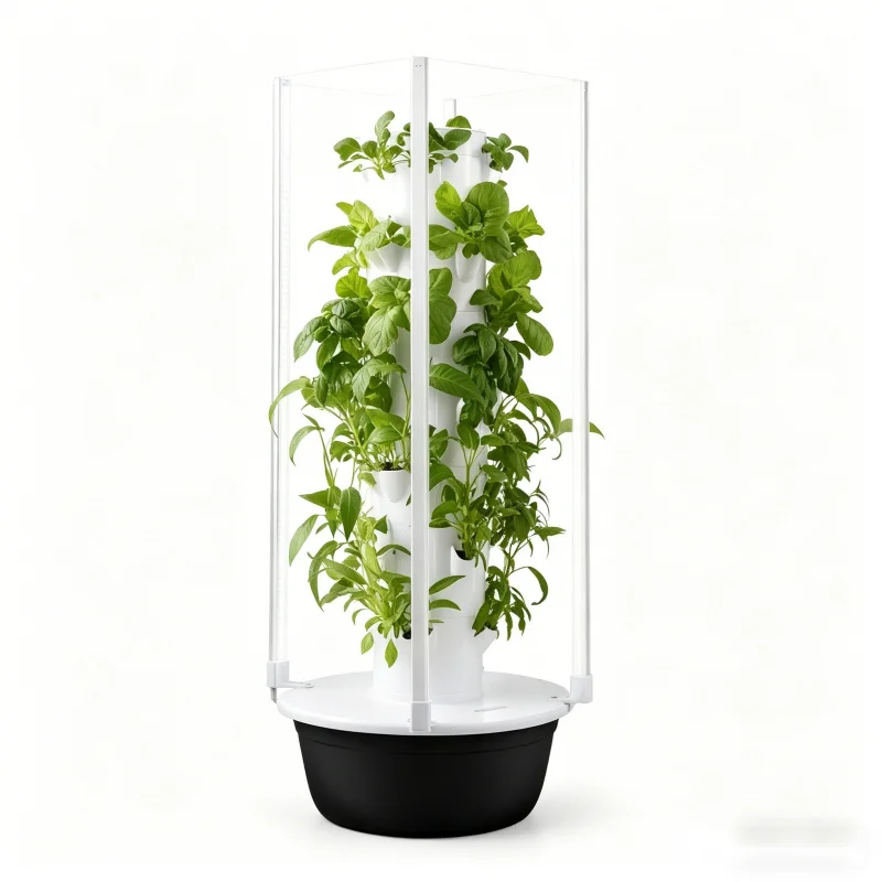 5層式スペースツリー水耕栽培タワー 室内スマート野菜ハーブプ - Hydroponic Tower Planter のレビューと価格