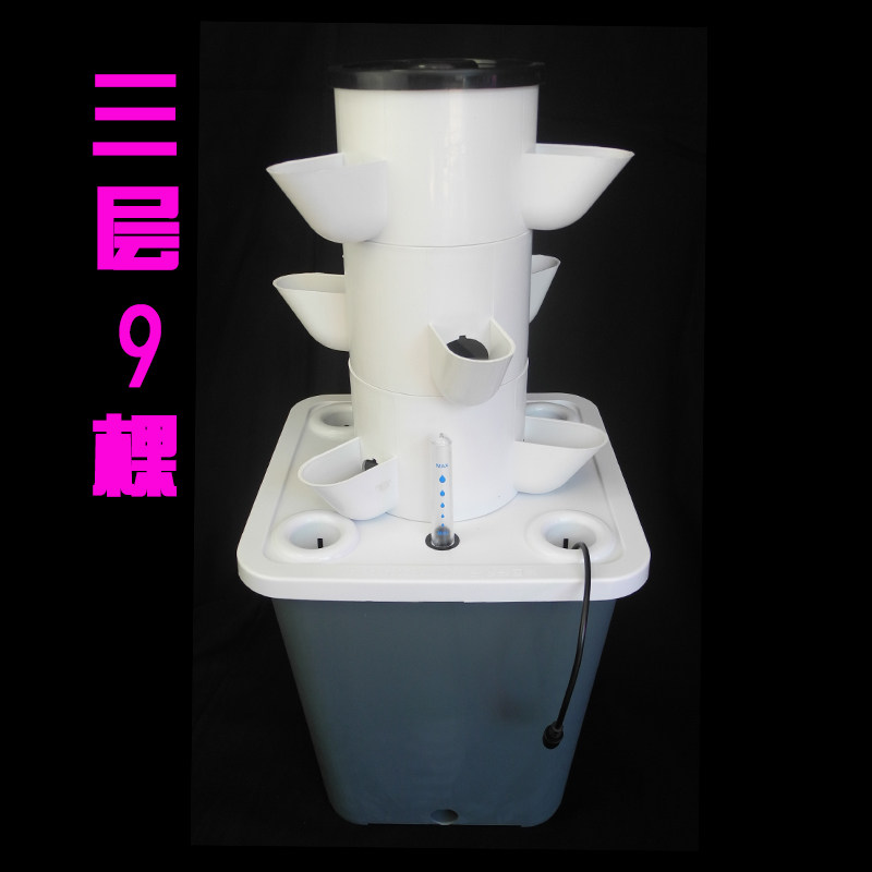 バルコニー立体水耕栽培土壌不要多層野菜プランター水耕栽培タワ - Hydroponic Tower Planter のレビューと価格