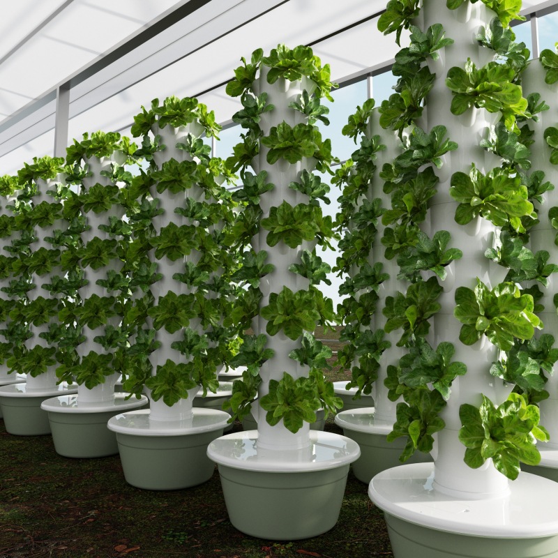 垂直水耕タワー 家庭用スマート野菜プランター 土を使わない栽 - Hydroponic Tower Planter のレビューと価格