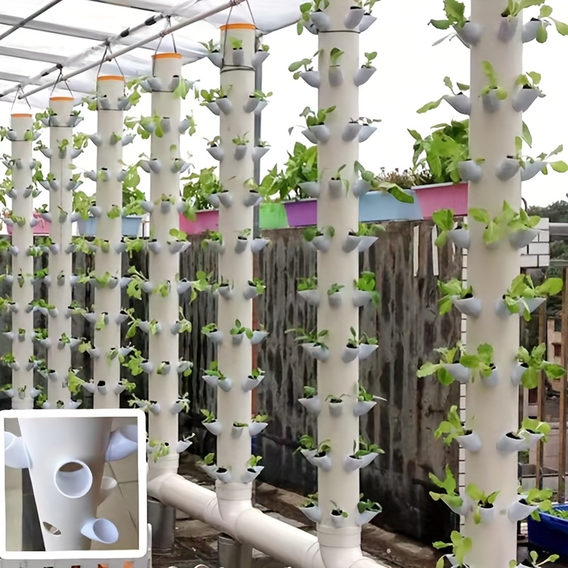 10 セット DIY 水耕ポット水耕栽培垂直タワー野菜イチゴ - Hydroponic Tower Planter のレビューと価格