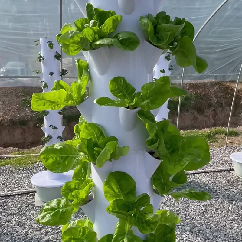 LED育成ライト付きスペースツリー垂直水耕タワーインテリジェ - Hydroponic Tower Planter のレビューと価格