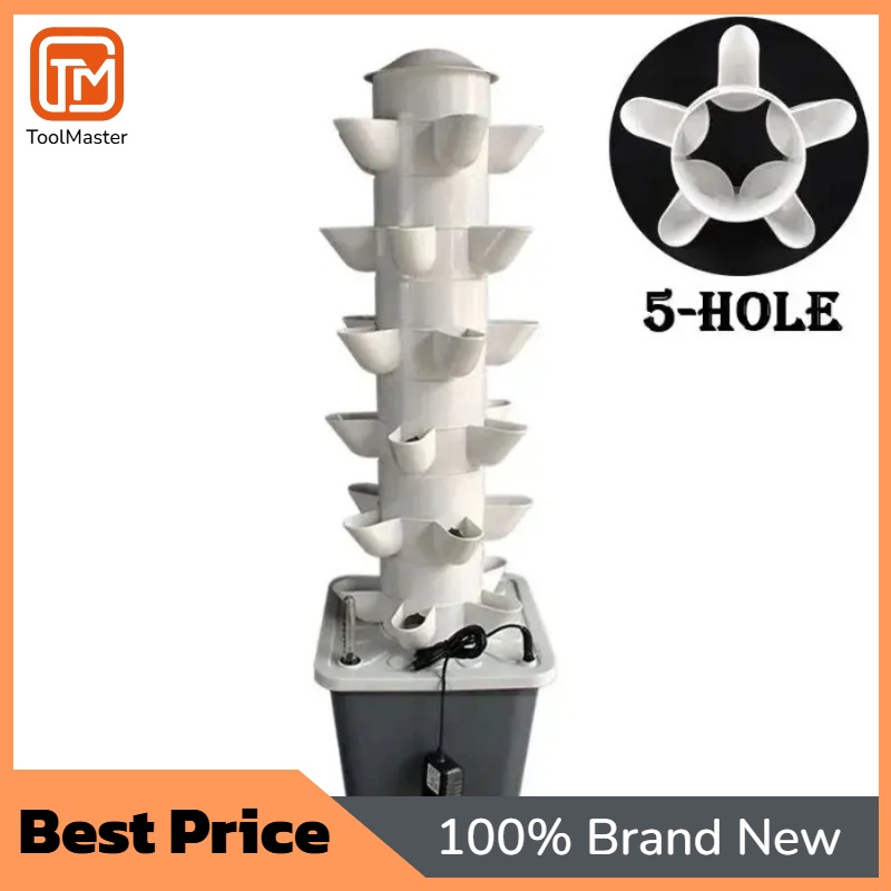 【ホットセール】水耕栽培システム ミニ屋内屋外家庭用ハーブ栽 - Hydroponic Tower Planter のレビューと価格
